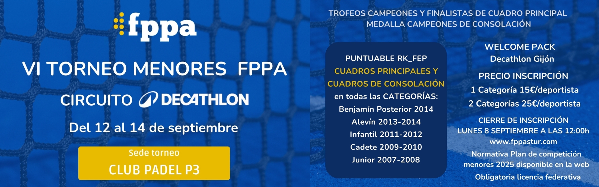 VI TORNEO DE MENORES FPPA 2025