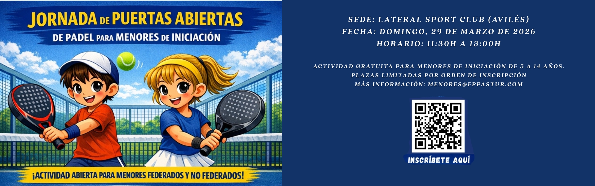 JORNADA PUERTAS ABIERTAS PARA MENORES DE INICIACIÓN