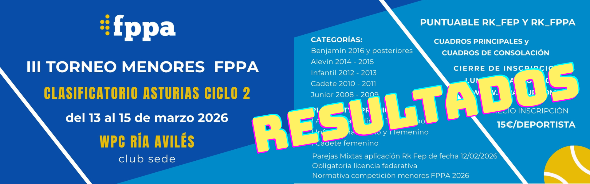 RESULTADOS TORNEO CLASIFICATORIO ASTURIAS CICLO 2