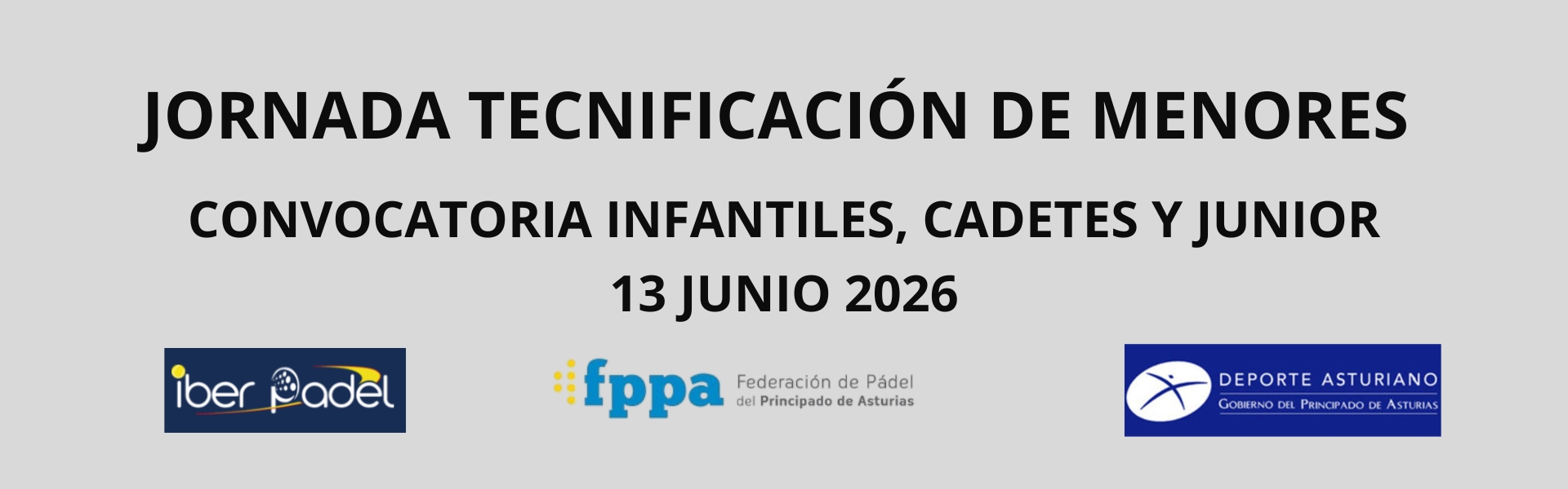 TECNIFICACIÓN MENORES JUNIO